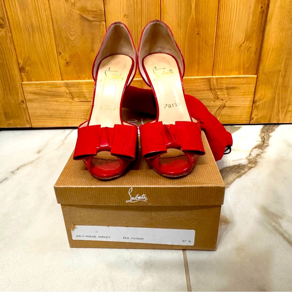 Christian Louboutin Joli-Noeud Dorcet- Red Patent - Picture 3 of 5